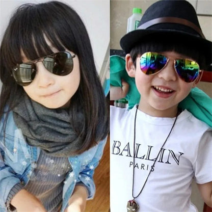 Lunette de soleil  enfant style aviateur avec protection UV400