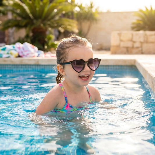 Lunette de soleil bébé fille avec protection UV400 