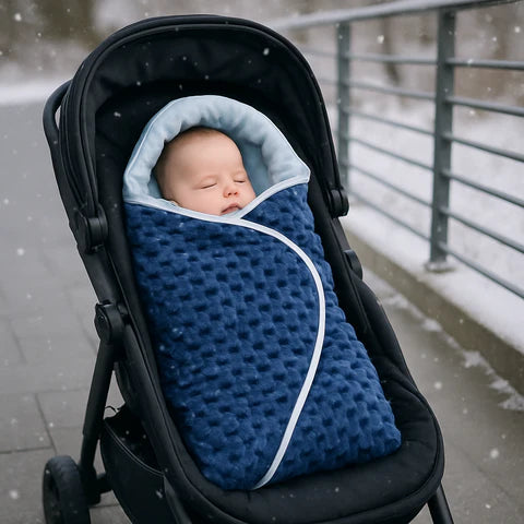 Nid d'ange siege auto pratique pour bébé installe en poussette, offrant chaleur, confort 