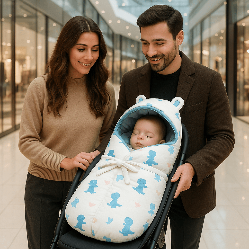 Nid d’ange bébé | NidNoma™ - Bleu - Paradis de Bébé