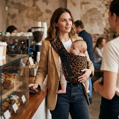 Porte bébé confortable pour garder bébé près de soi au quotidien