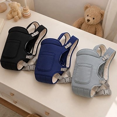 Porte bébé ergonomique réglable en trois coloris