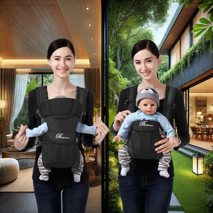 PORTE BÉBÉ PHYSIOLOGIQUE │ ErgoKangoo™ - Noir - Paradis de Bébé