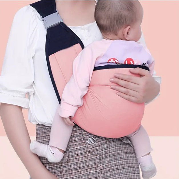 Porte bebe rose, confortable et sécurisé pour bébé et parent