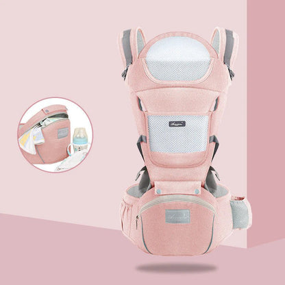 Porte bebe ventilé avec poche de rangement pratique pour accessoires