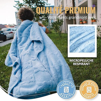 Couverture bébé, qualité premium, durable et ultra-douce pour un confort longue durée