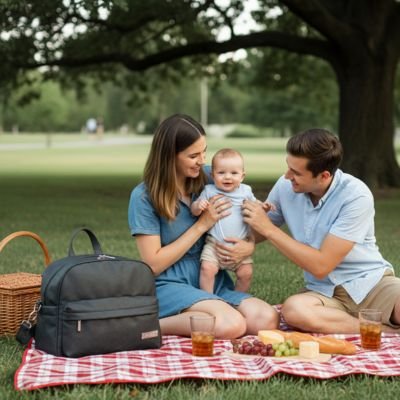 Sac a langer bebe luxe design élégant