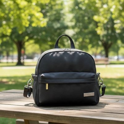 Sac a langer bebe luxe noir très class