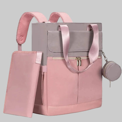 sac à langer bébé luxe rose design élégant grande capacité pour parents modernes