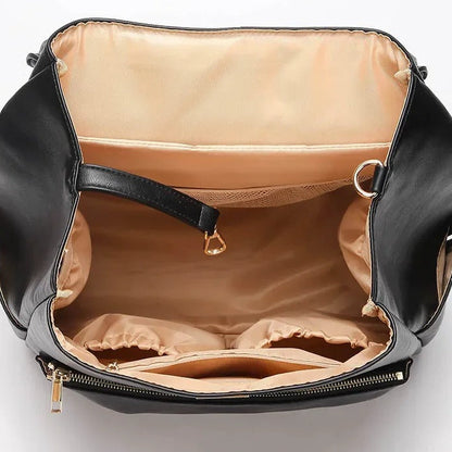 Interieur sac a langer luxe cuir PU avec multiples compartiments et poches de rangement