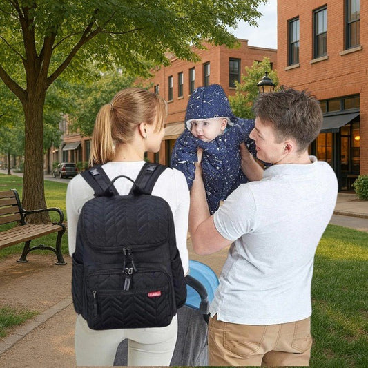 Sac à langer élégant et confortable parfait pour les sorties avec bébé grâce à son design raffiné