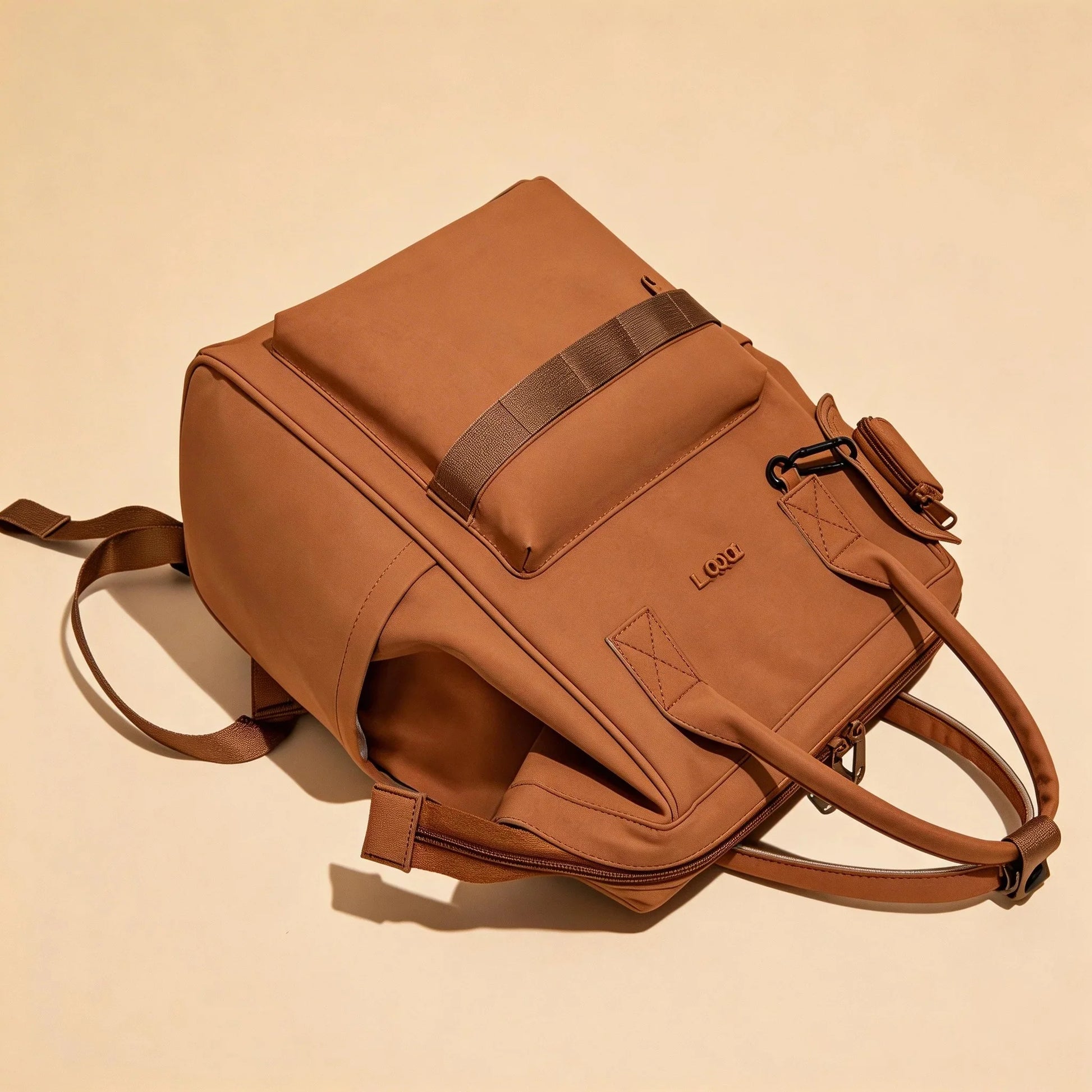 Sac à langer luxe avec finitions premium et matériaux résistants