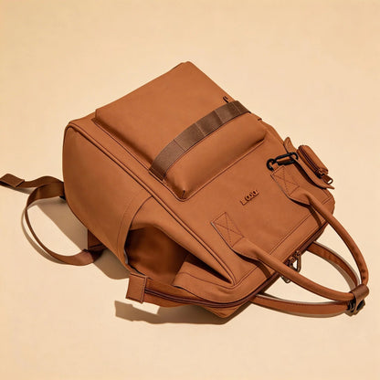 Sac à langer luxe avec finitions premium et matériaux résistants