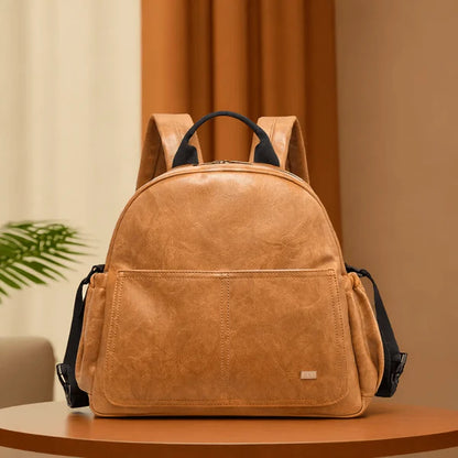 sac à langer luxe élégant marron pratique pour parents chics