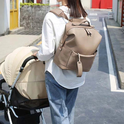 Sac à langer cuir haut game pratique design raffiné et résistant 