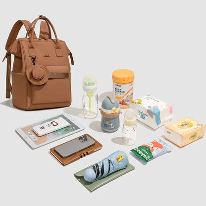 Sac à langer bébé luxe grande capacité pour organisation des affaires de bébé