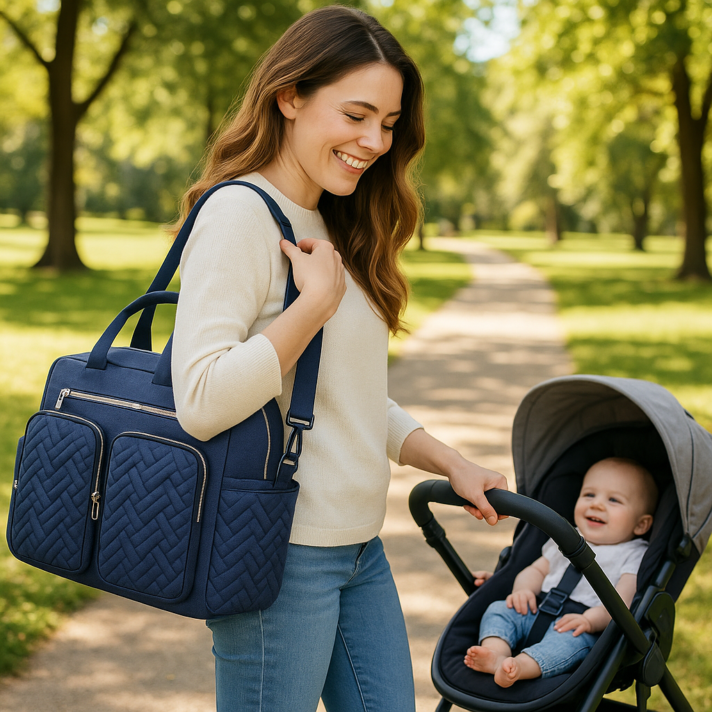 Sac langer luxe moderne et élégant choix idéal pour parents tendance et sorties tranquilles