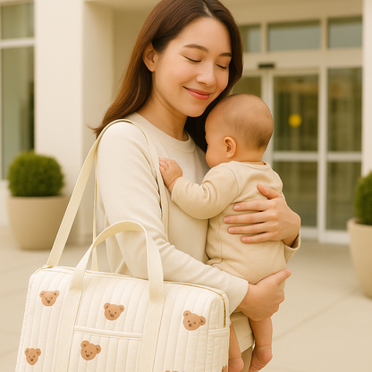 Sac maternité pratique pour séjour à l’hôpital avec bébé