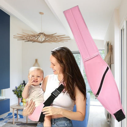 Sling bebe slim porte-bébé rose, confortable, pratique et élégant pour le portage quotidien