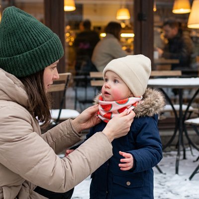 Snood enfant design adorable