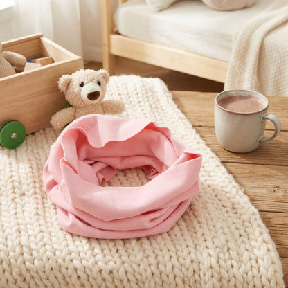 snood enfant rose élégant