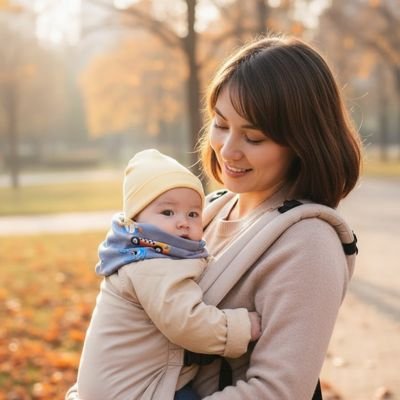Tour de cou bébé bleu avec motif voiture cahud