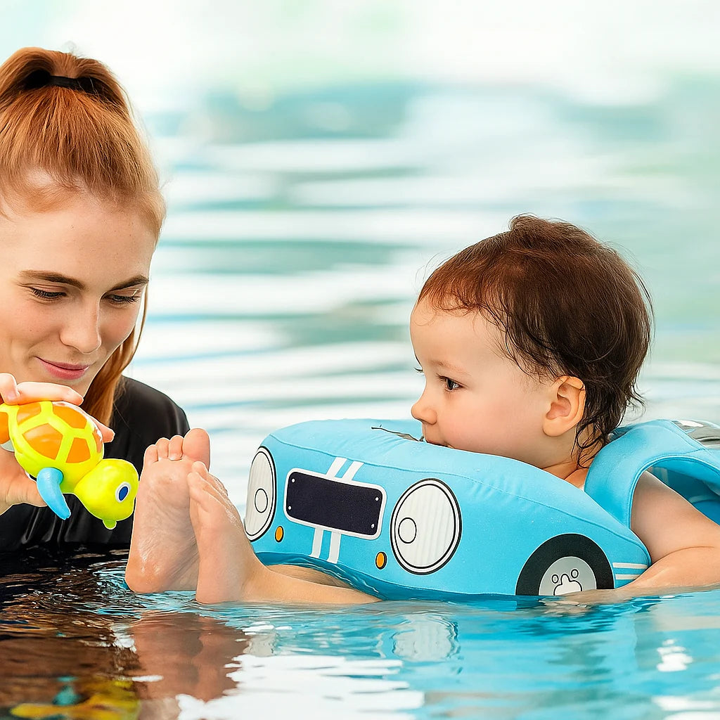 Bouée bébé non gonflable utilisation piscine plage baignoire
